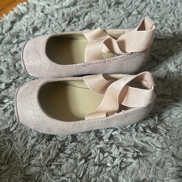 Janie and Jack Shimmer Ballet Flats. - Picture 2 of 4